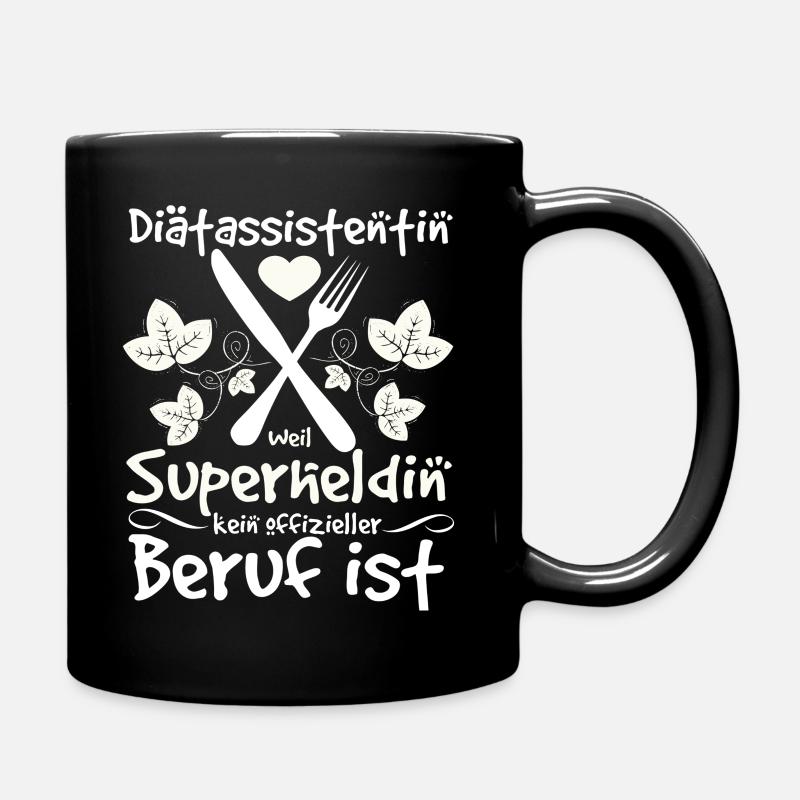 Diätassistentin - Tasse einfarbig - Schwarz