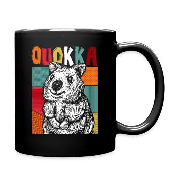 Quokka favorite animal - Full Colour Mug - black - Right