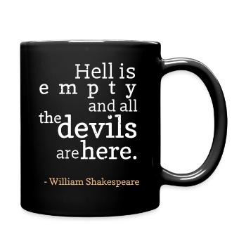 Shakespeare Drama Literatur - Tasse einfarbig - Schwarz - Rechts