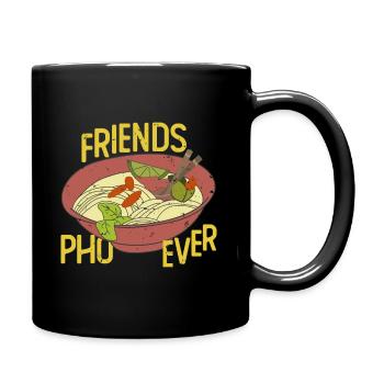 Pho Asiatique Nourriture Soupe - Mug uni - noir - Droite