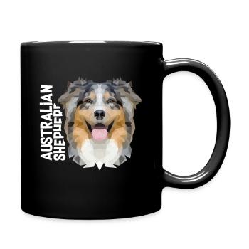 Australian Shepherd - Full Colour Mug - black - Right
