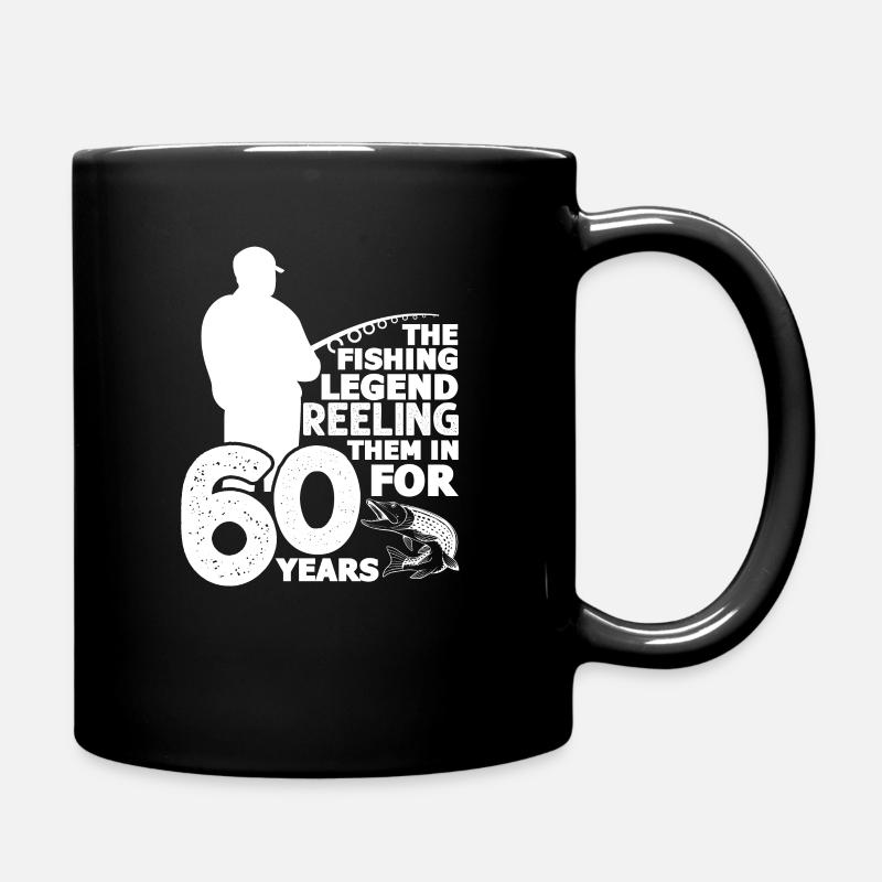 Anglers 60 years - Full Colour Mug - black