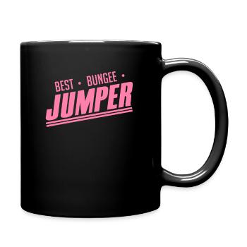 Bungee Jumping - Tasse einfarbig - Schwarz - Rechts