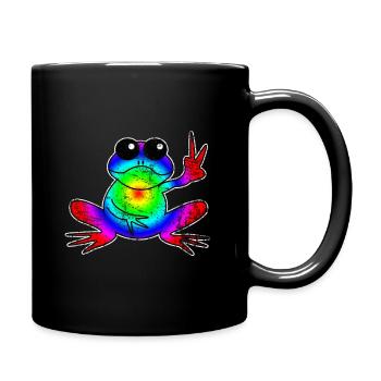 grenouille - Mug uni - noir - Droite