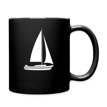 navigation à voile - Mug uni - noir - Droite