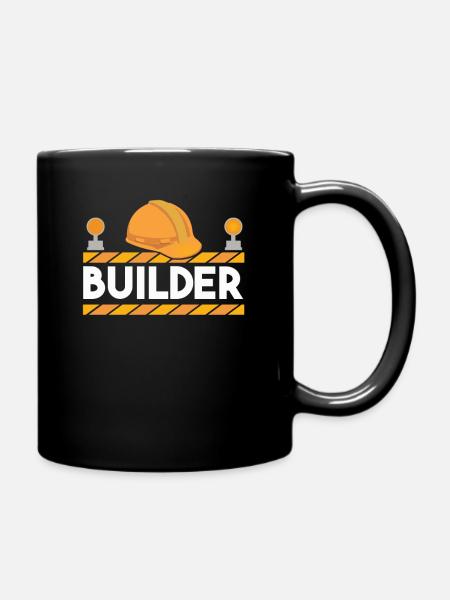 Construction worker - Full Colour Mug - black
