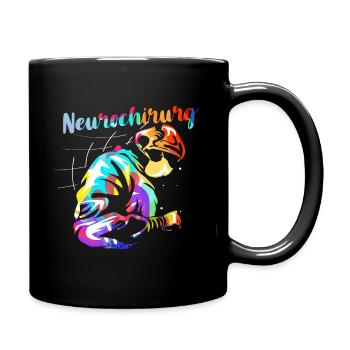 Neurochirurgin Doktor Geschenk - Tasse einfarbig - Schwarz - Rechts