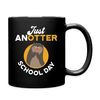 Graphique Just Anotter School Day, Otter Tee, - Mug uni - noir - Droite