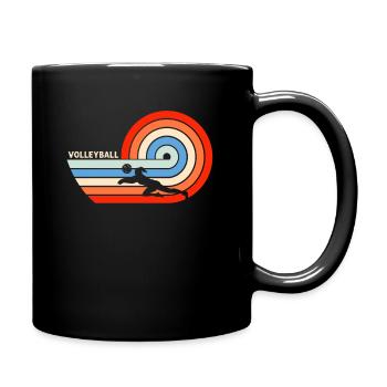 Volleyball - Tasse einfarbig - Schwarz - Rechts