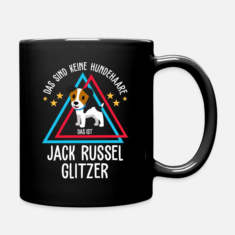Jack Russel Hund - Tasse einfarbig - Schwarz