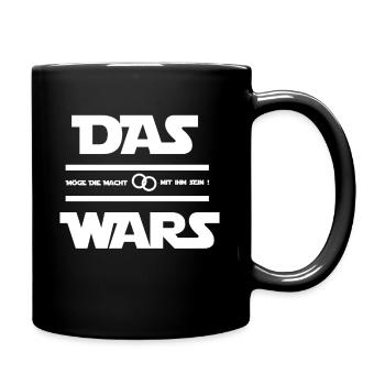 Das Wars Möge die macht mit IHM sein - Tasse einfarbig - Schwarz - Rechts