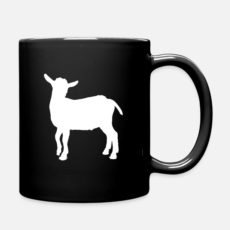 Ziege - Tasse einfarbig - Schwarz