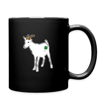 Chance de chèvre - Mug uni - noir - Droite