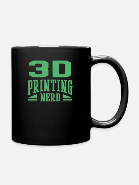 Druck Modell Drucker CAD Druck 3D Druck Hobby - Tasse einfarbig - Schwarz