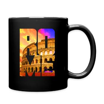 Colisée de Rome - Mug uni - noir - Droite