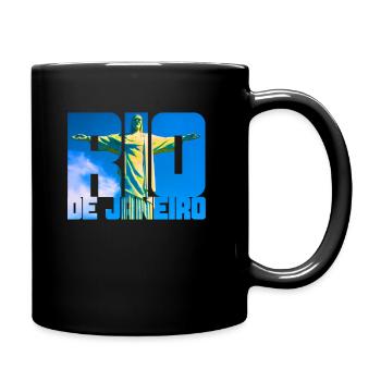 Rio de Janeiro Brasilien - Tasse einfarbig - Schwarz - Rechts