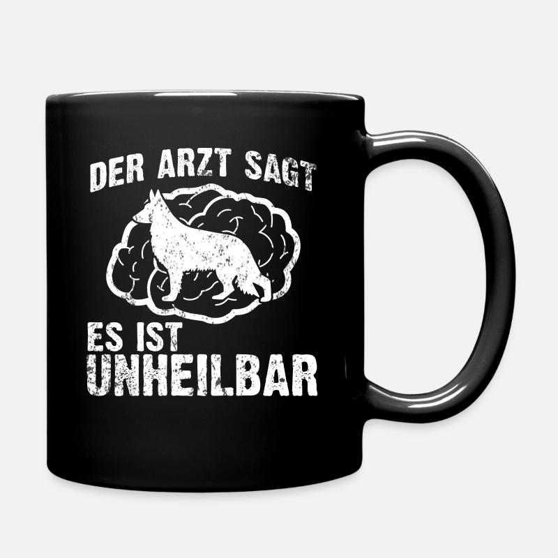 Deutscher Schäferhund - Tasse einfarbig - Schwarz