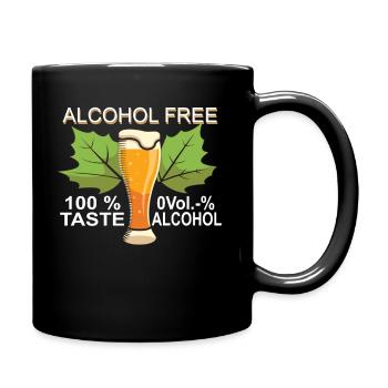 Akoholfrei | Anti Alkohol Frauen Bier T-Shirt - Tasse einfarbig - Schwarz - Rechts