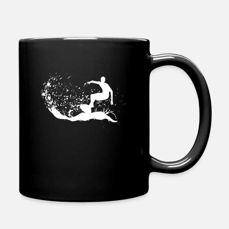 Surfer - Tasse einfarbig - Schwarz