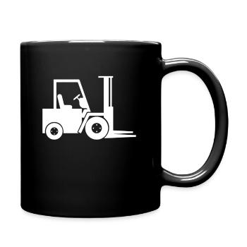 Forklift driver forklift driver Pallet truck - Full Colour Mug - black - Right