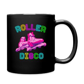Roller Disco Roller Patins à roulettes Rétro 70s 80s - Mug uni - noir - Droite