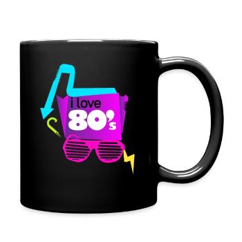 Cadeau de fête rétro années 80 années 80 - Mug uni - noir - Droite