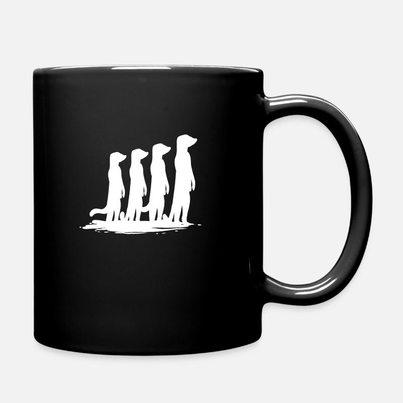 Erdmännchen - Tasse einfarbig - Schwarz