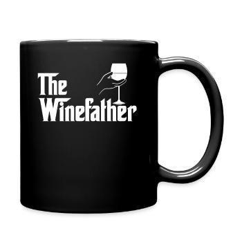 Le cadeau du père père vin vin rouge vin - Mug uni - noir - Droite