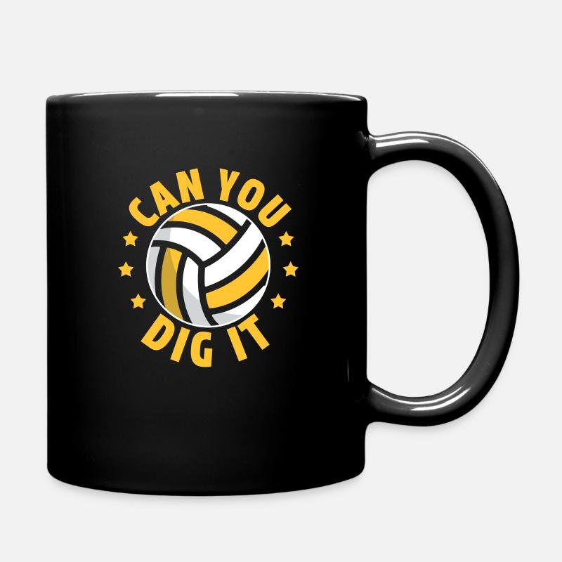 volley-ball - Mug uni - noir