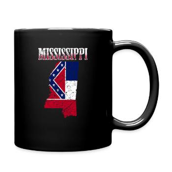 Mississippi USA - Full Colour Mug - black - Right
