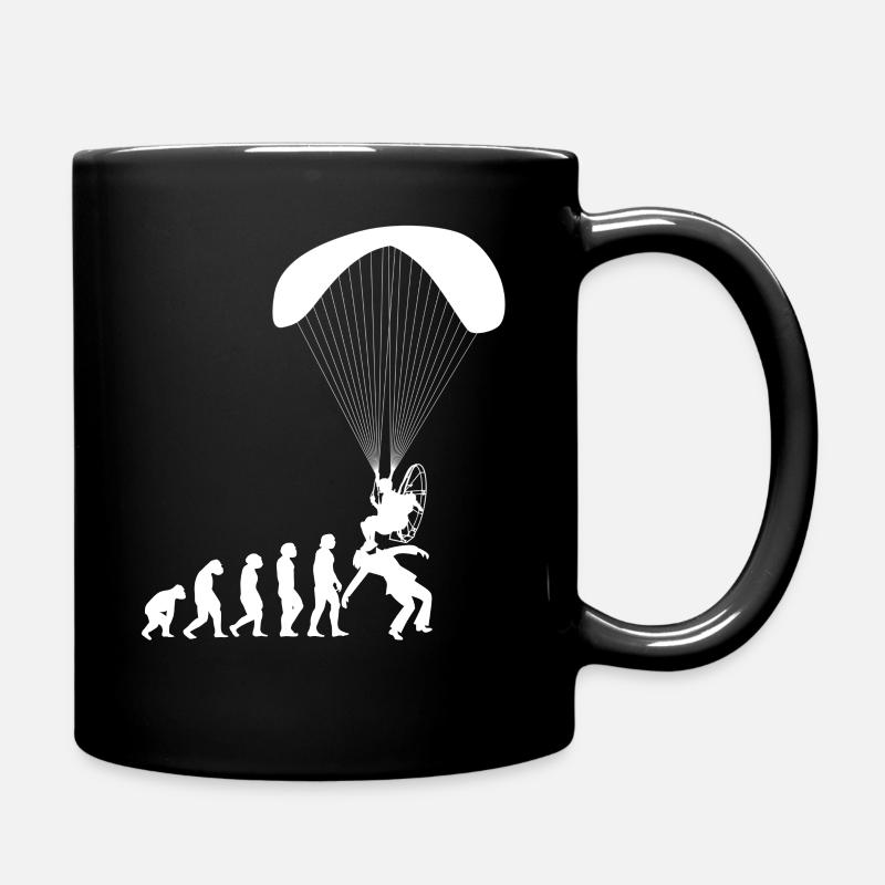 Evolution Paramotor Paragliding Paraglider Shirt - Tasse einfarbig - Schwarz