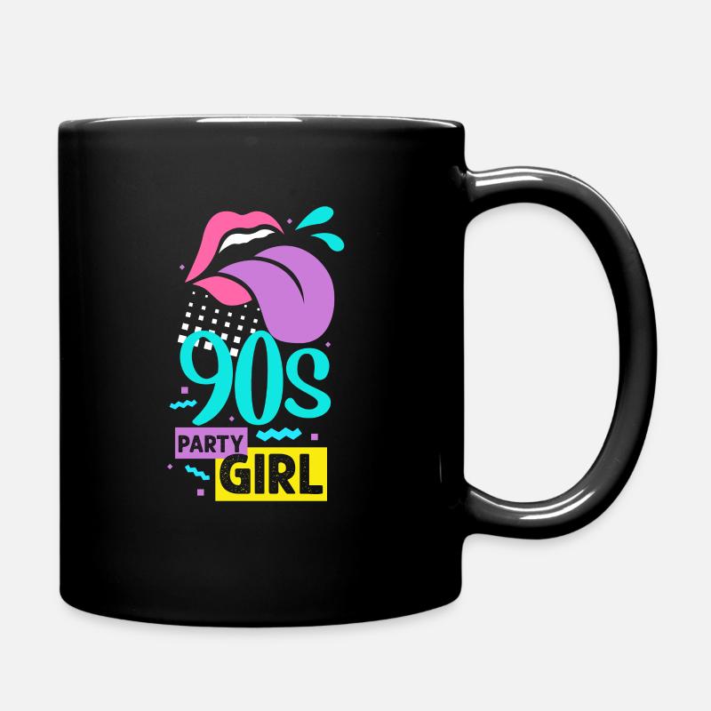 90er Jahre - Tasse einfarbig - Schwarz