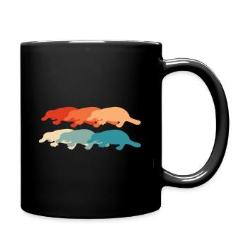 Platypus Zoo - Full Colour Mug - black - Right