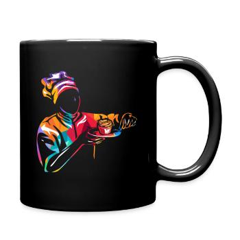 Konditor Geschenk - Tasse einfarbig - Schwarz - Rechts