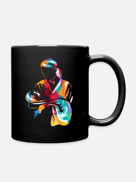 Cadeau sage-femme - Mug uni - noir