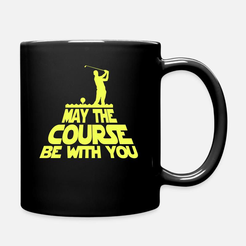 May The Course Be With You Golfspieler Geschenk - Tasse einfarbig - Schwarz