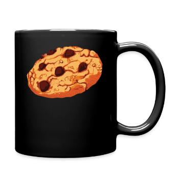 Chocolate Chip Cookie graphic Giant Cookie - Full Colour Mug - black - Right
