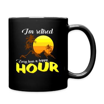 retirement - Full Colour Mug - black - Right