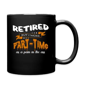 retirement - Full Colour Mug - black - Right