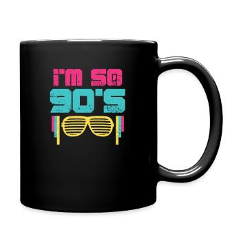 90s Sunglasses 90s Party Retro Gift - Full Colour Mug - black - Right
