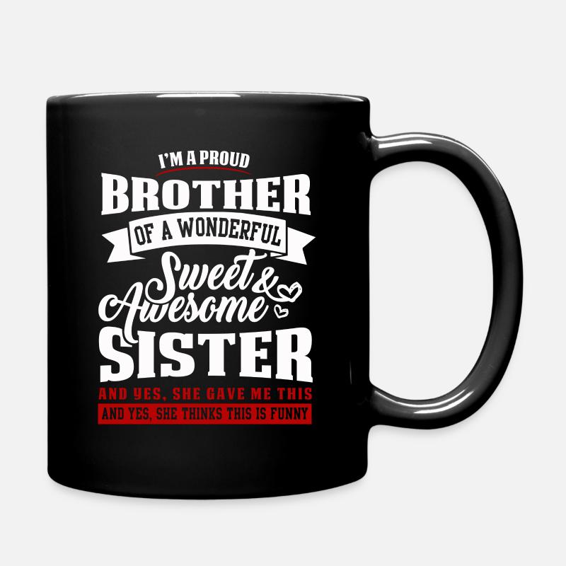 Frère et soeur - Mug uni - noir