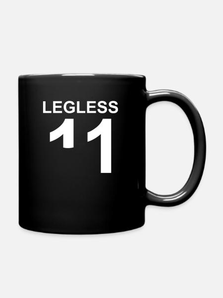 Amputation sans jambe, jambe gauche amputée - Mug uni - noir