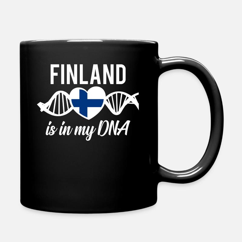 Finnland DNA - Tasse einfarbig - Schwarz