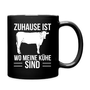 Bauer - Tasse einfarbig - Schwarz - Rechts