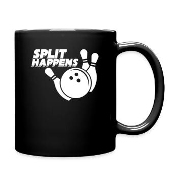 Split arrive tenue de bowling - Mug uni - noir - Droite