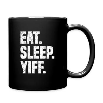 Furry Fursuit - Full Colour Mug - black - Right