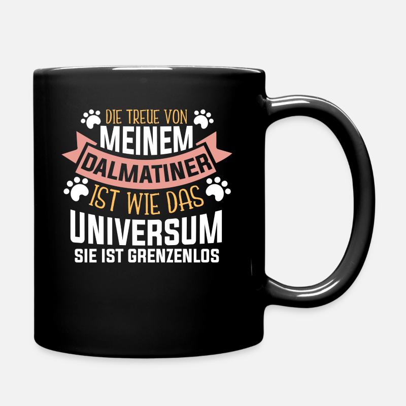 Dalmatiner - Tasse einfarbig - Schwarz