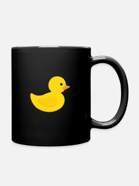 Canard en caoutchouc Canard en caoutchouc - Mug uni - noir