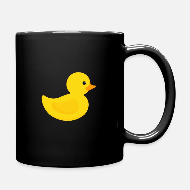 Badeente Gummiente - Tasse einfarbig - Schwarz