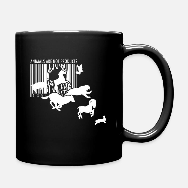 Défenseurs des animaux - Pas de produits Code-barres vegan - Mug uni - noir